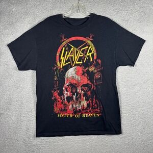 Slayer South of Heaven Band T-Shirt Mens Large Black Graphic Tee Metal Rock L